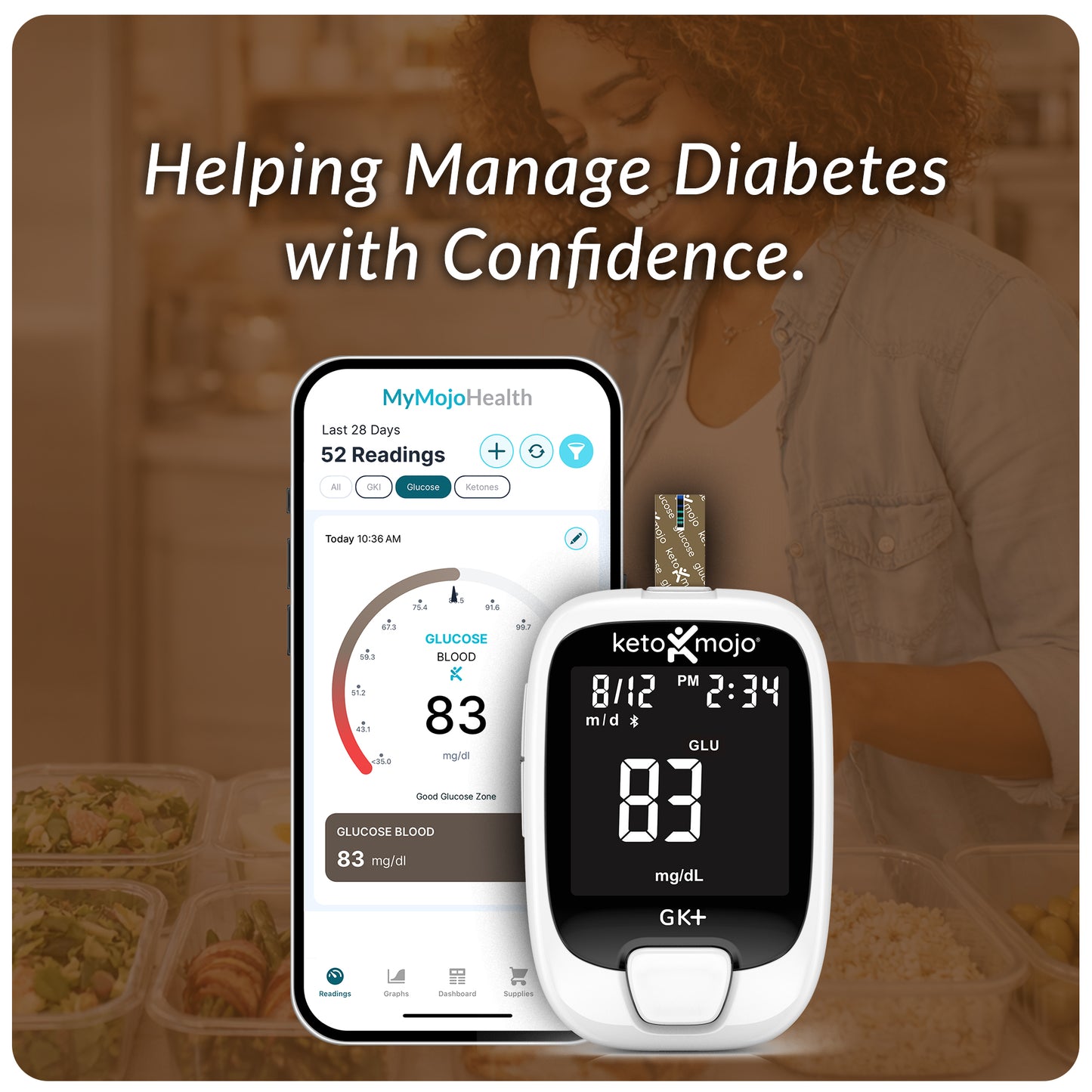 BASIC STARTER KIT - GK+ Blood Glucose & Ketone Meter