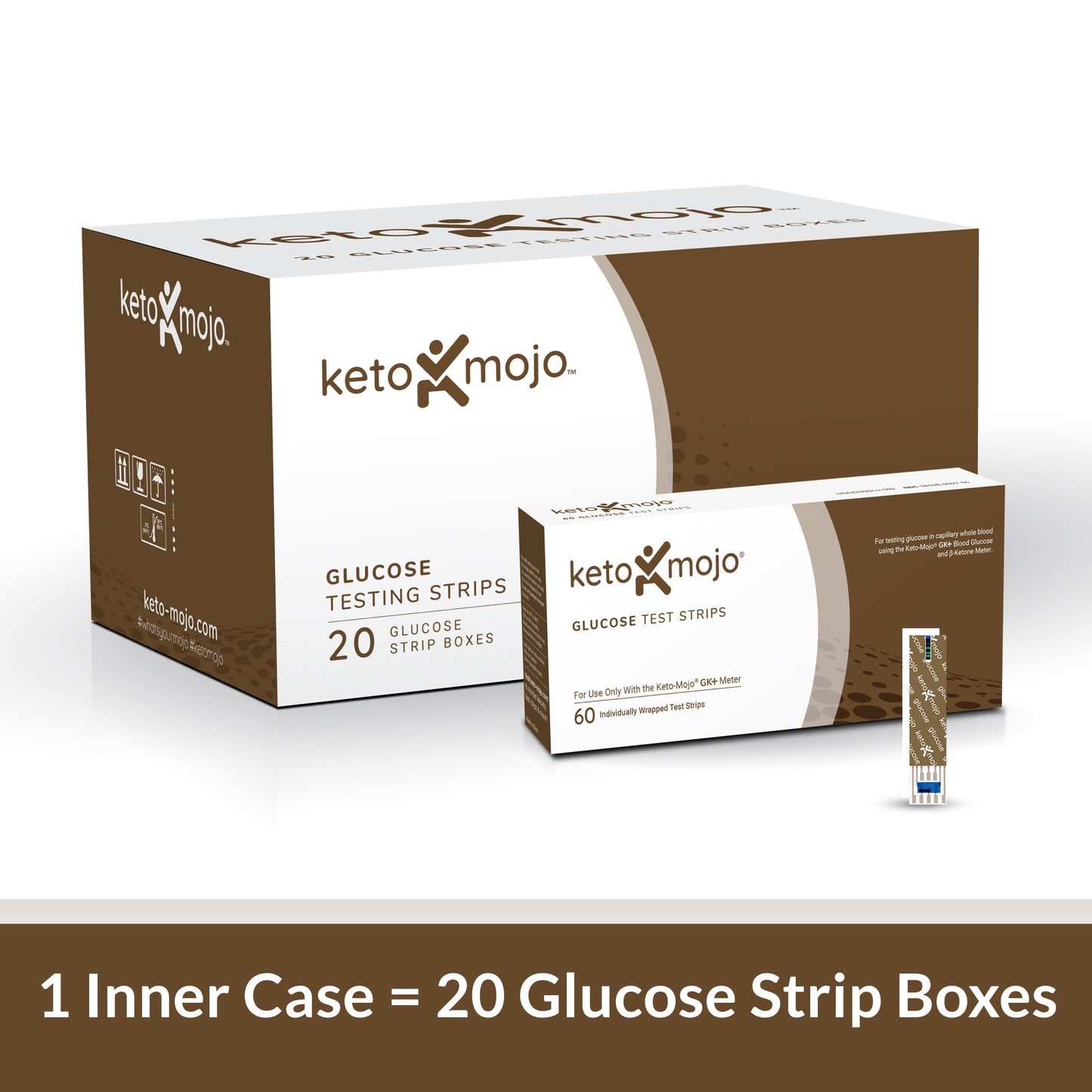 Mastercase - GK+ Glucose Test Strips (20 units)