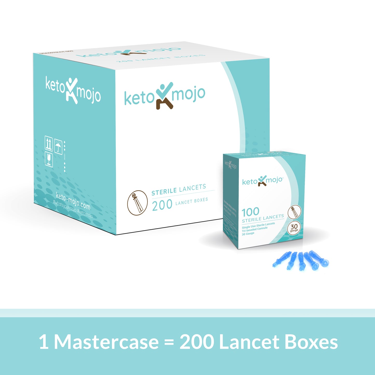 Lancetas universales - Mastercase (200 unidades)