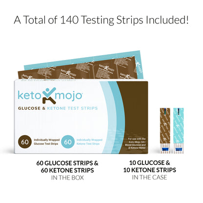 Kit complet Keto-Mojo pour la mesure de la glycémie et des cétones