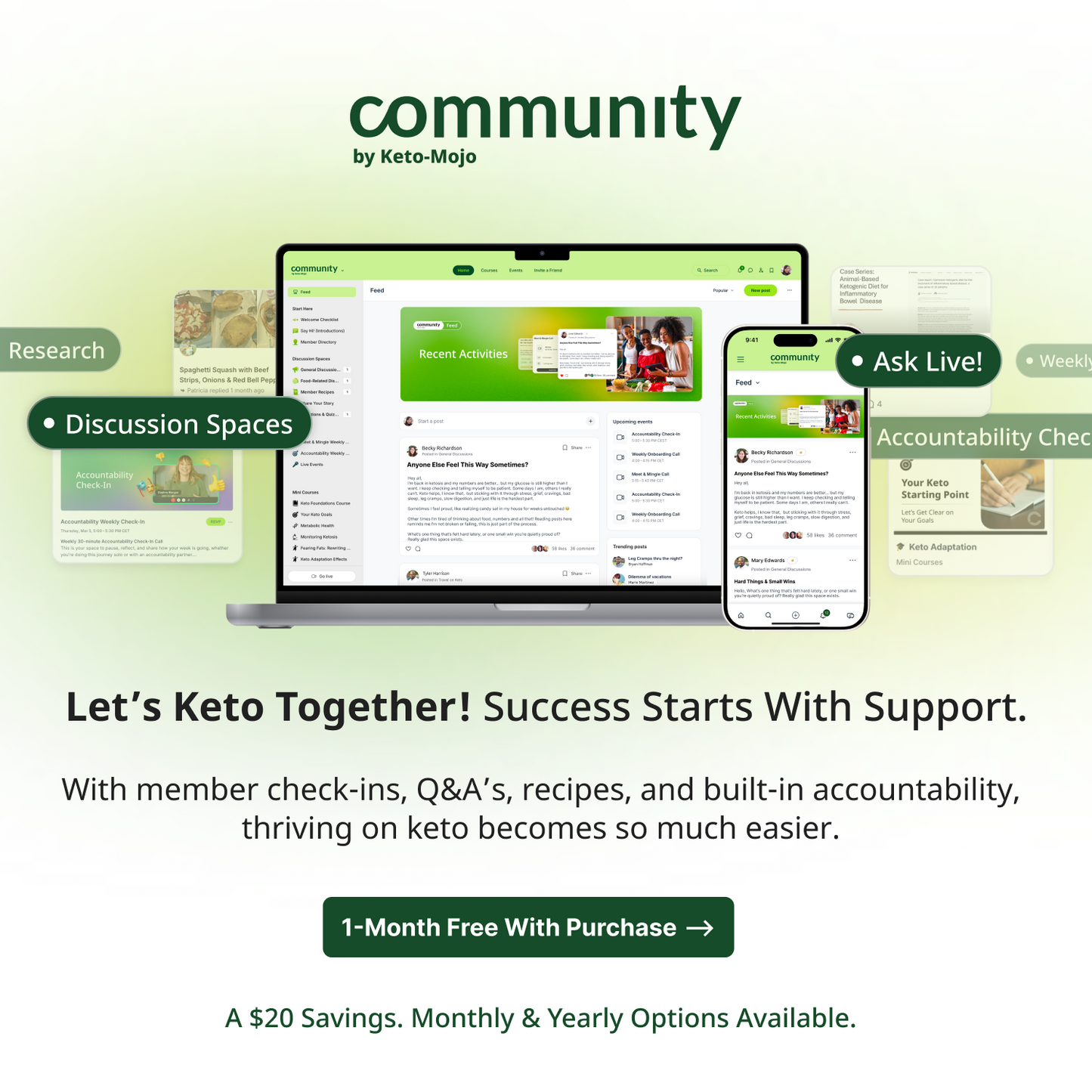 Kit completo Keto-Mojo per la misurazione della glicemia e dei chetoni