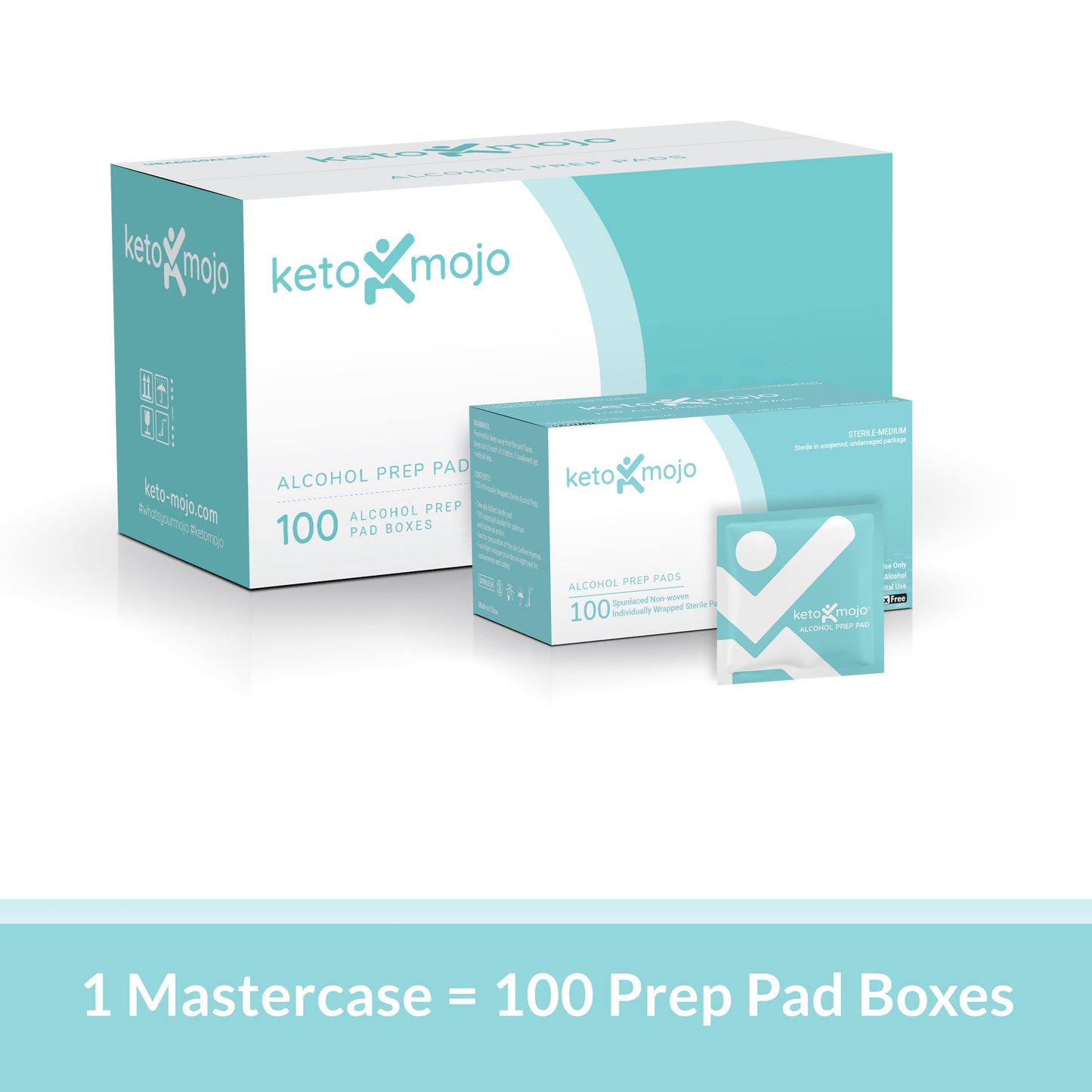 Спиртовые подготовительные подушечки - Mastercase (100 шт.)