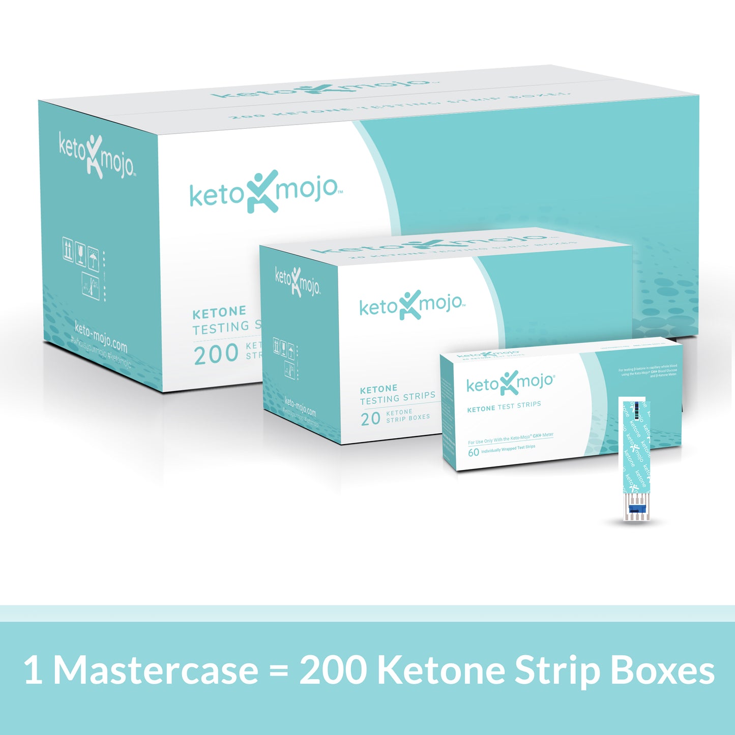 Mastercase - GK+ Keton Test Stripleri (200 adet)