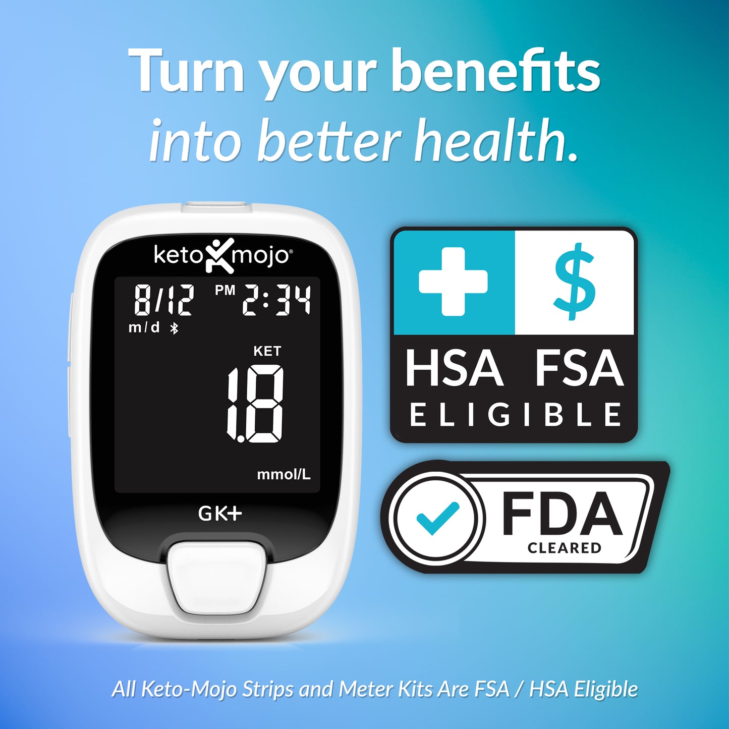 PROMO BUNDLE - GK+ Blood Glucose & Ketone Meter Kit