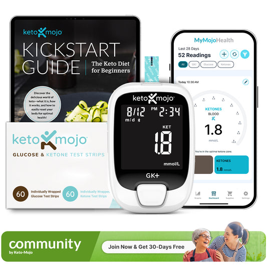 Ultimate Keto-Mojo Blood Glucose & Ketone Meter Kit